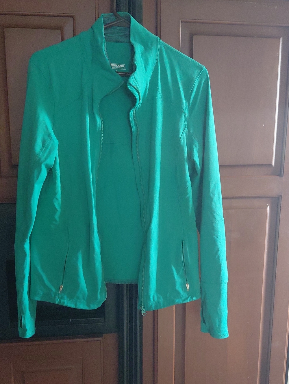 Kirkland Signature Teal Green Zip-Front Women's Jacket